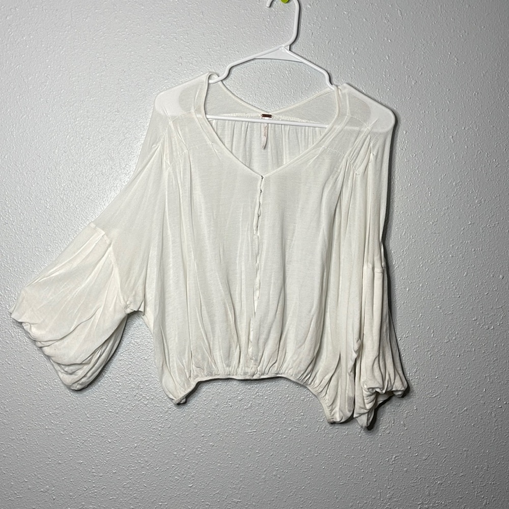 Women’s L Free People White Blouse